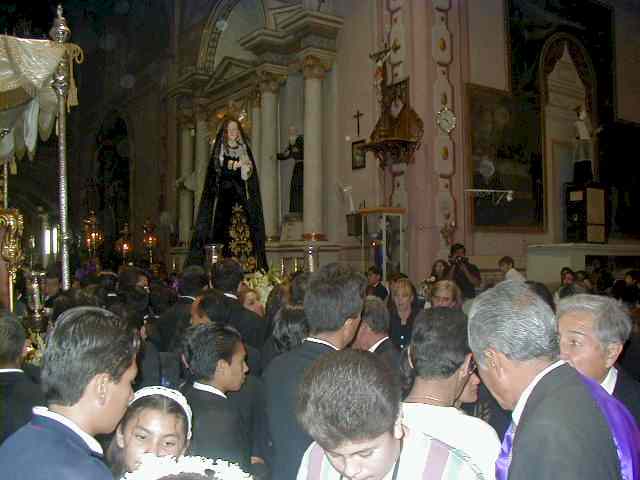 Entrada de la Virgen al Oratoiro